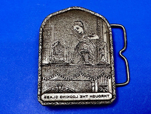 Alice In Wonderland Through The Looking Glass Vintage 1974 Belt Buckle- Bergamot
