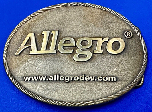 Allegro co Oil Natural Gas Trading Promotional western rope boarder Belt Buckle