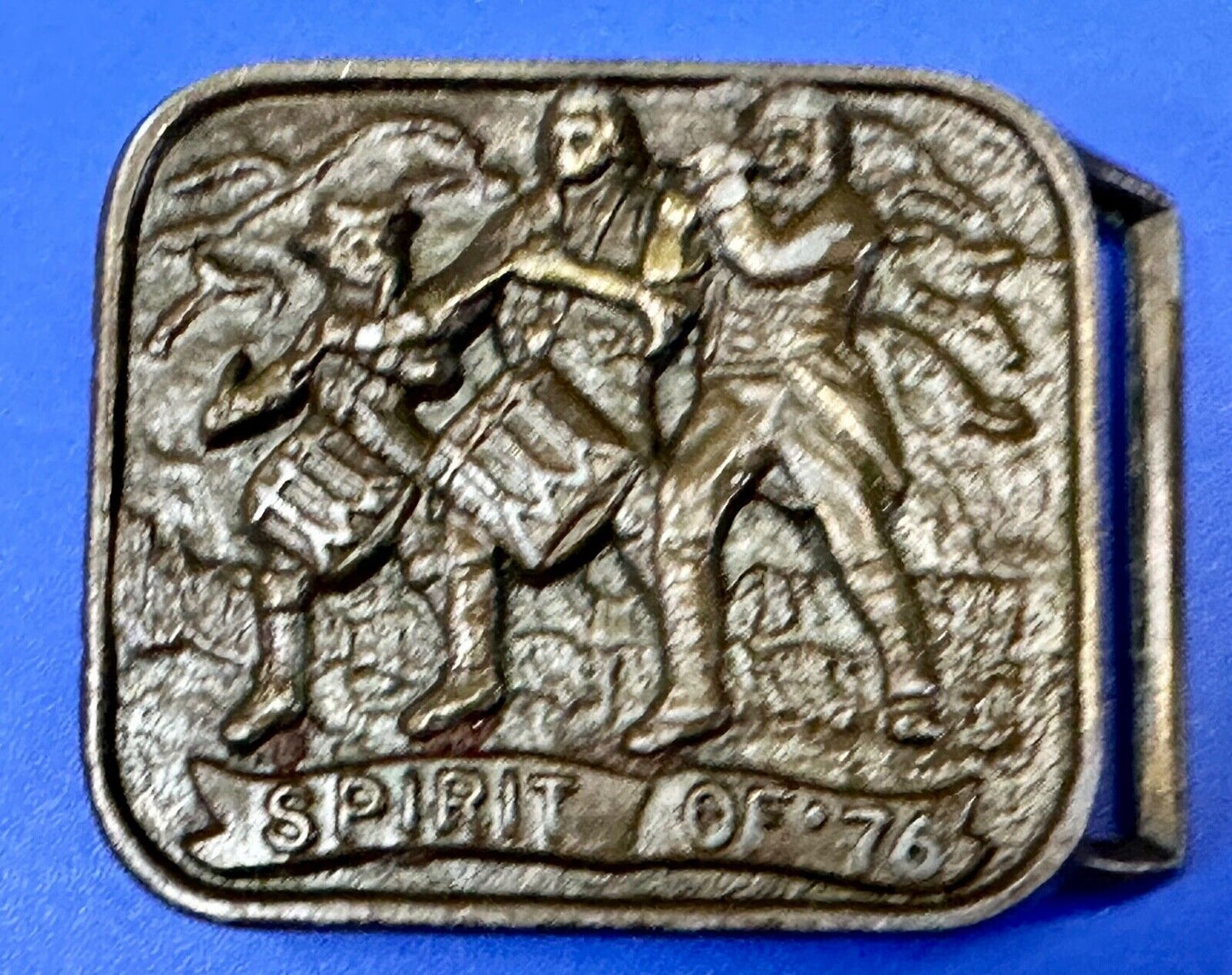 The Spirit of 76 - Patriotic American Bicentennial Marching Band belt buckle