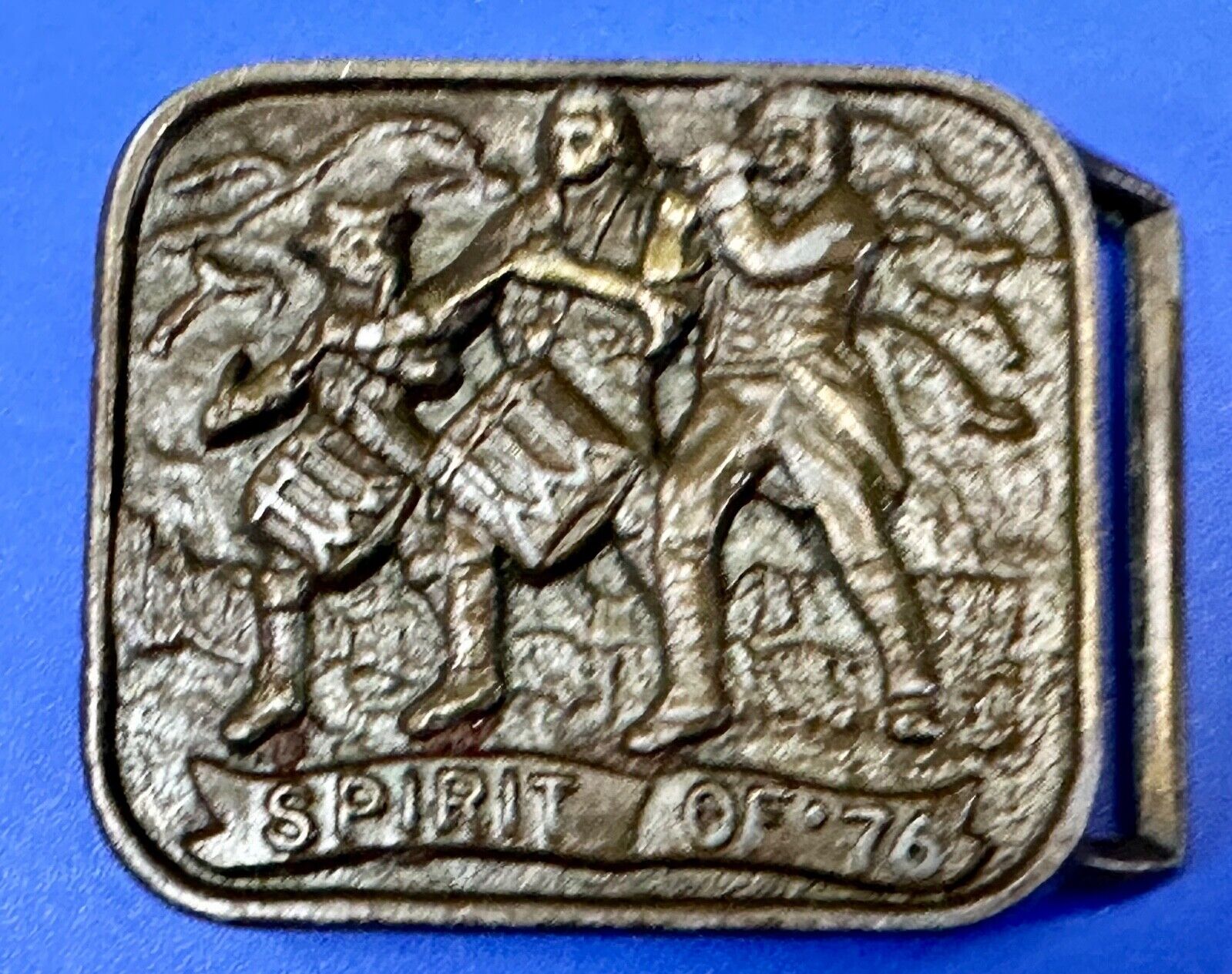 The Spirit of 76 - Patriotic American Bicentennial Marching Band belt buckle