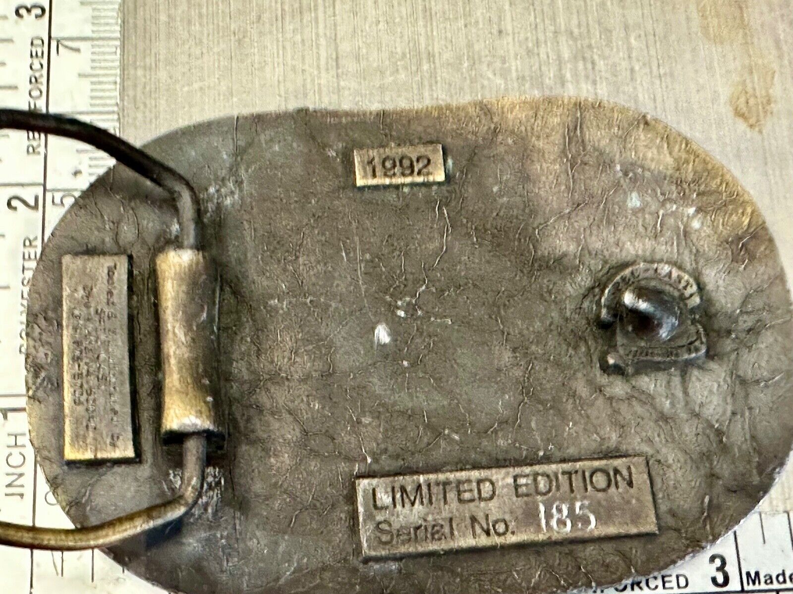 Tulare Farm Show 25th Anniversary Limited 1992 John Deere Tractor belt buckle