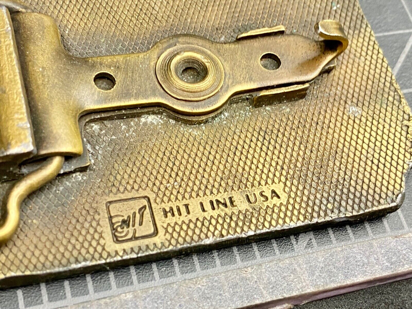 Vintage FLYGT Submersibles belt buckle by Hitline Swedish company advertising 