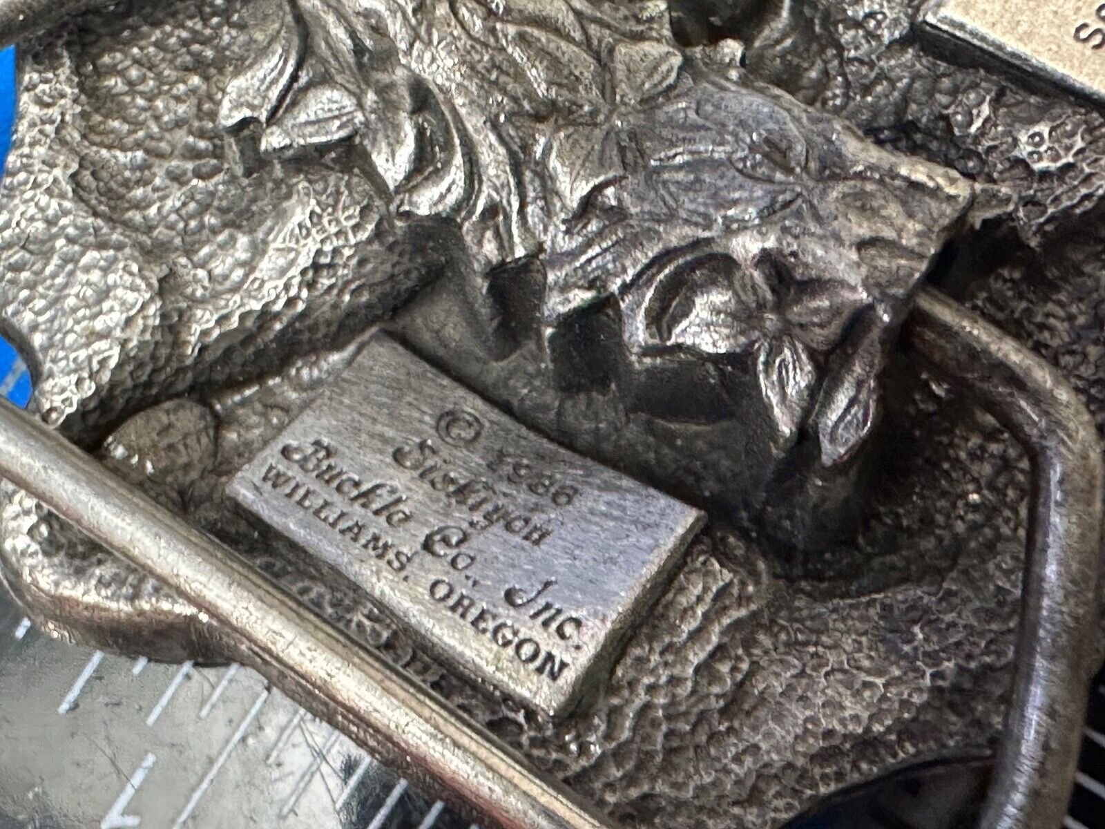 Ames Tools  Pioneers Conquer the West Belt Buckle, 1986 Siskiyou Belt Buckle