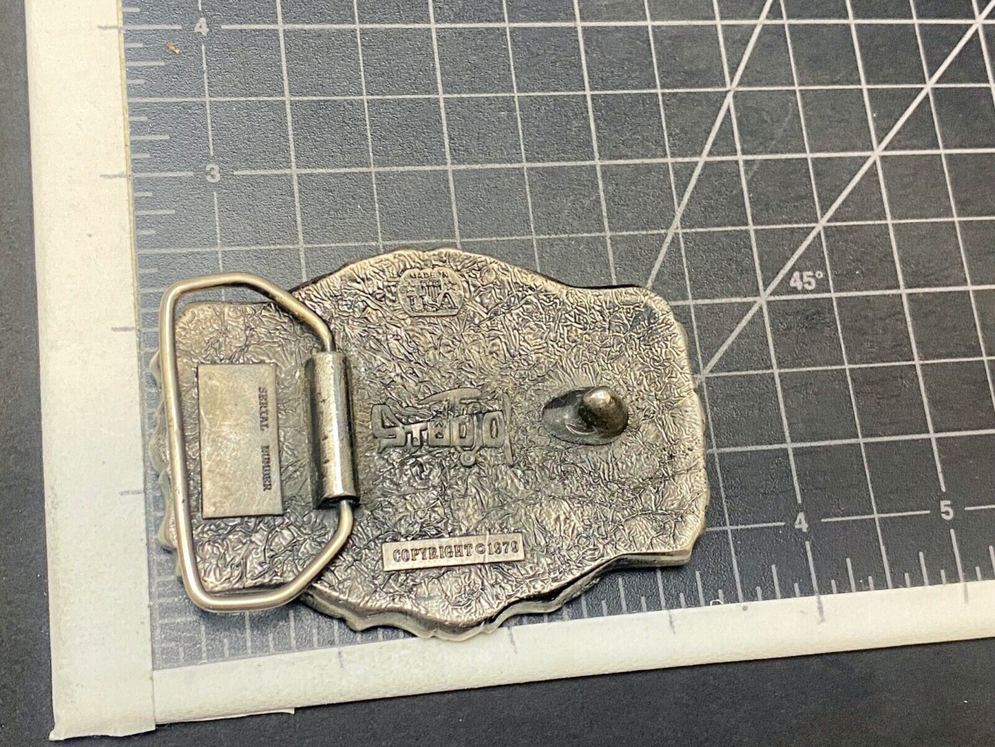 Amazing - Hunting Diving Flying American Eagle Belt Buckle - Vintage 1979 Studio