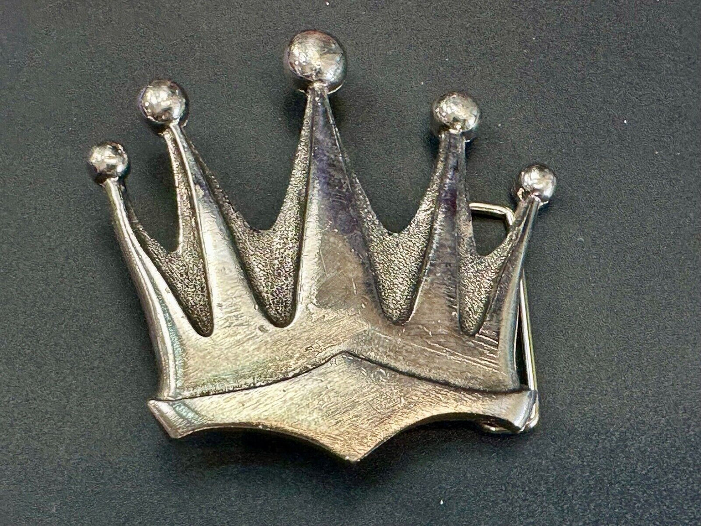 5 point CROWN Shaped Cutout Belt Buckle by Silver Star, 'The Originator