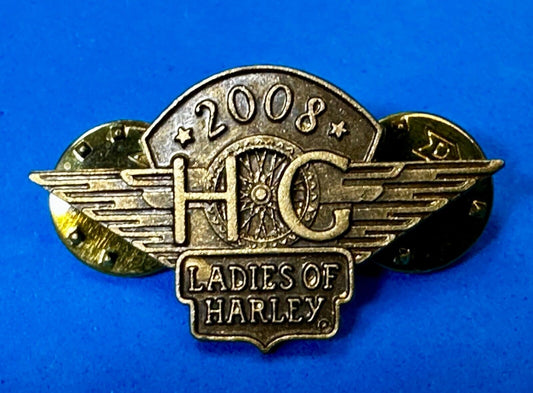 2008 Ladies of Harley Davidson Owners Group HOG Pin for Jacket or Vest
