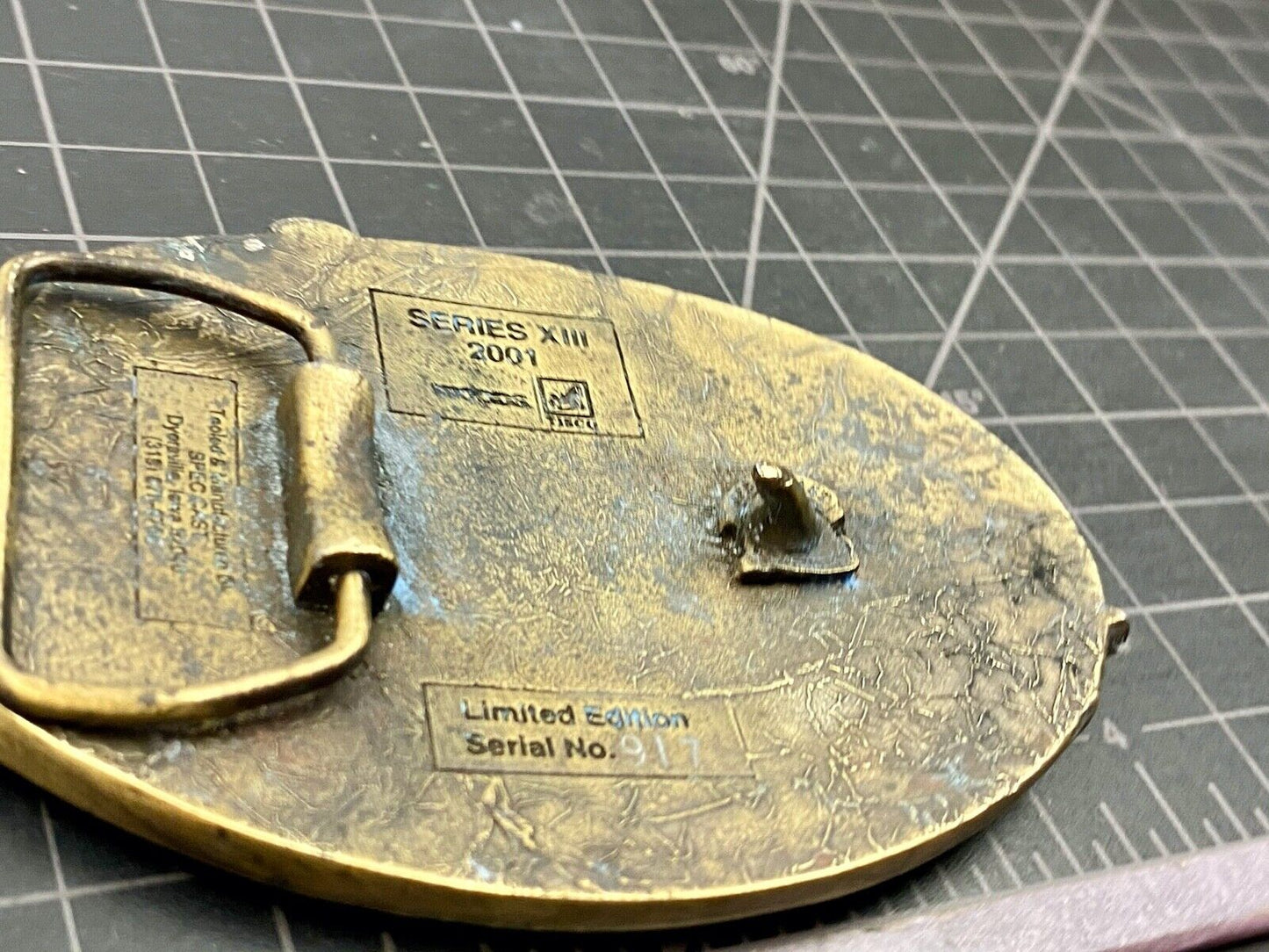 64 years - Tisco Tractor Implement Supply Spec Cast Farming Belt Buckle
