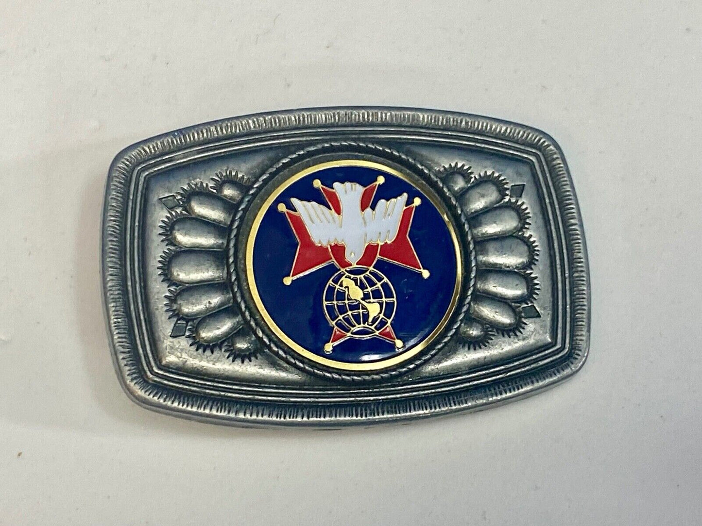 Unknown To Me Dove? As Picture Centerpiece In Southwest Vibebelt Buckle 