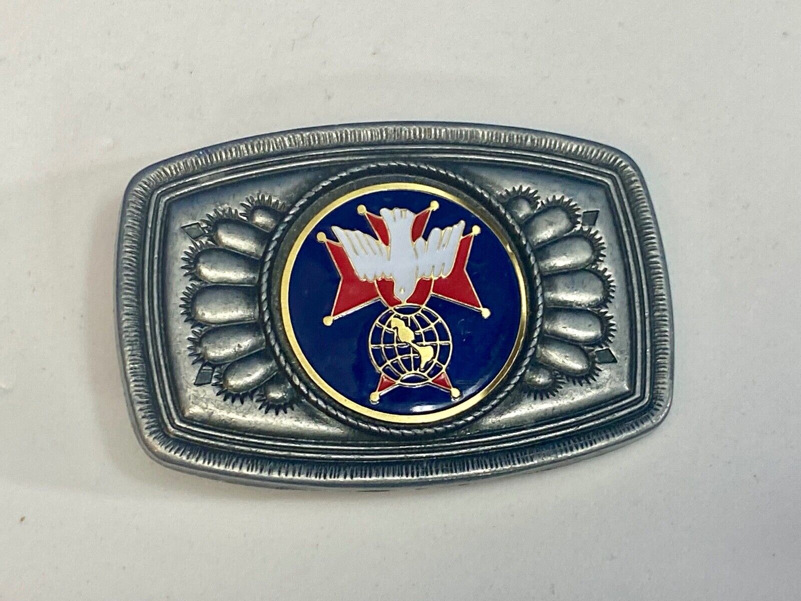 Unknown To Me Dove? As Picture Centerpiece In Southwest Vibebelt Buckle 