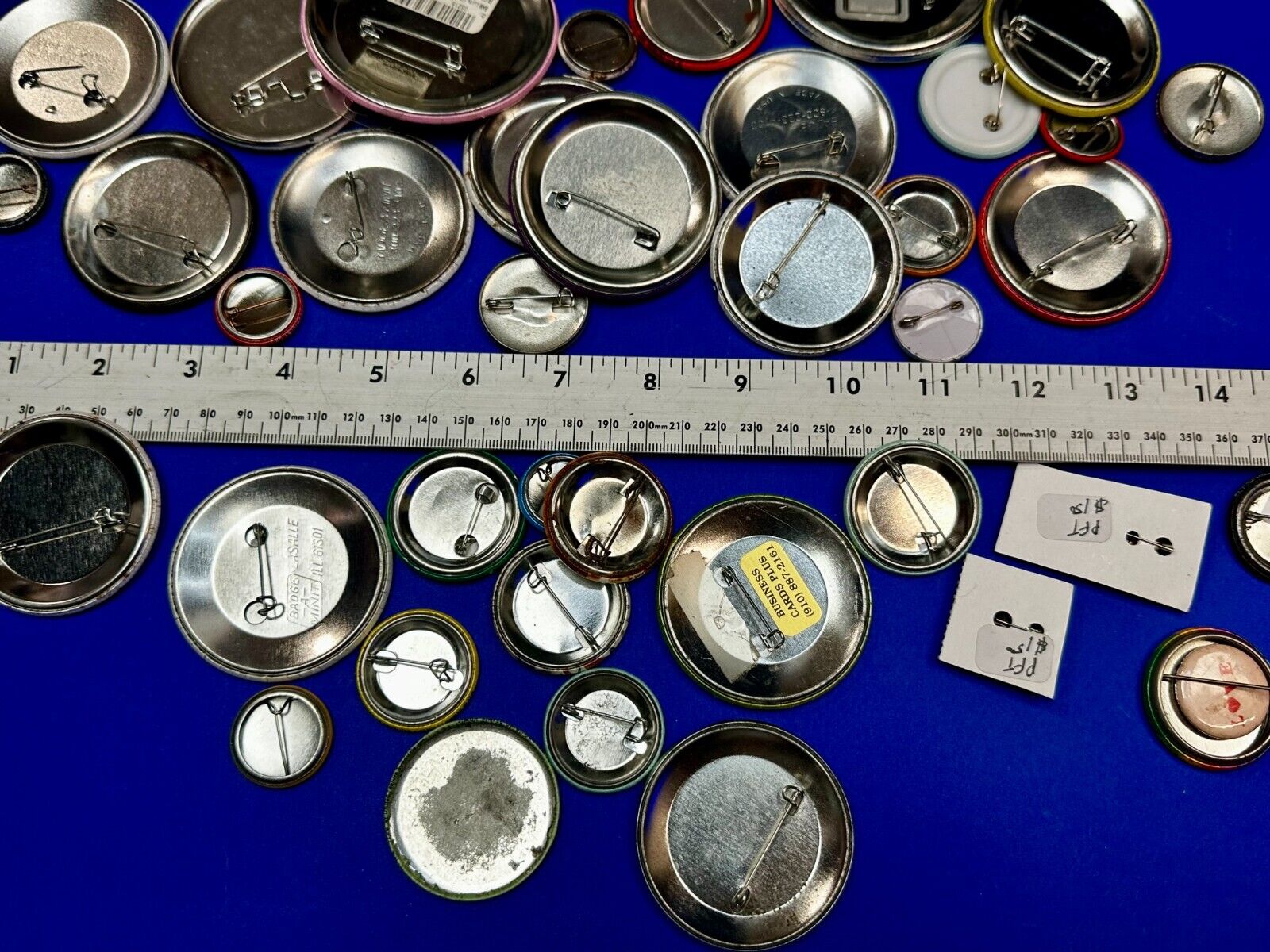 Around 40 Button's Pin's - Advertising Promo Pinbacks Grab Bag Resale Gifts!