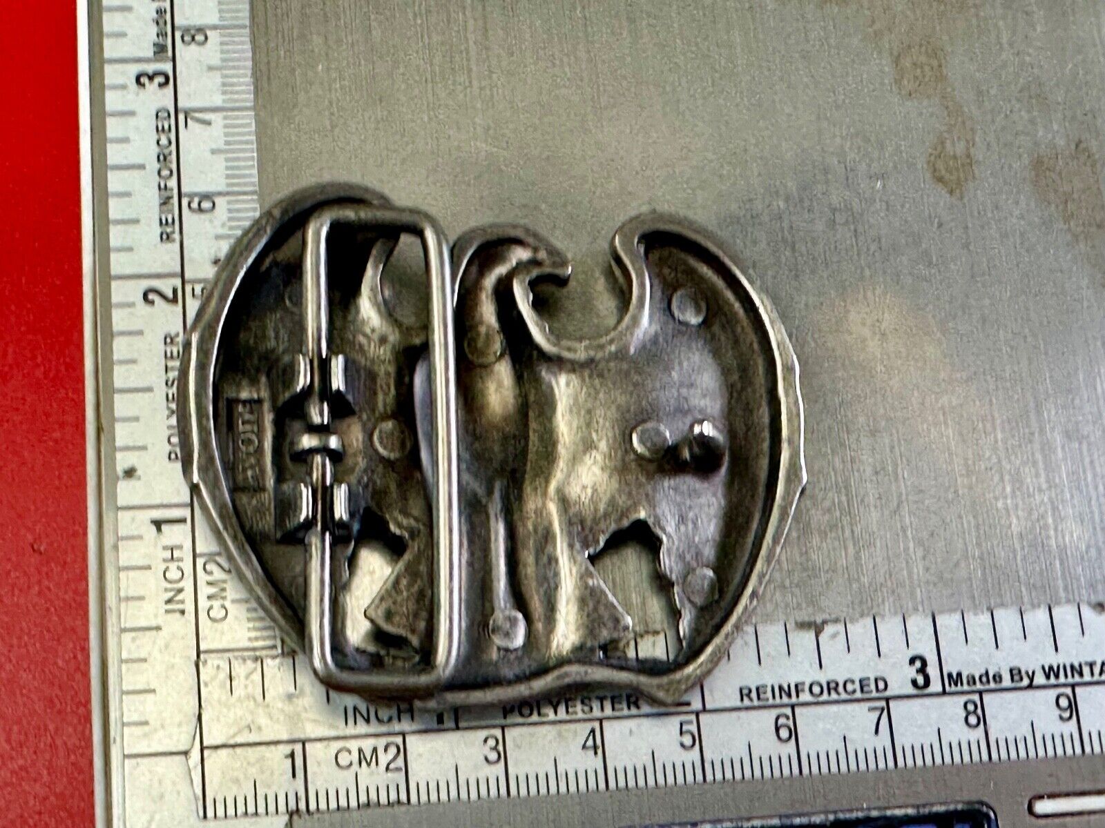 American Pride Patriotic USA Eagle Western cowboy Vintage belt buckle by Avon
