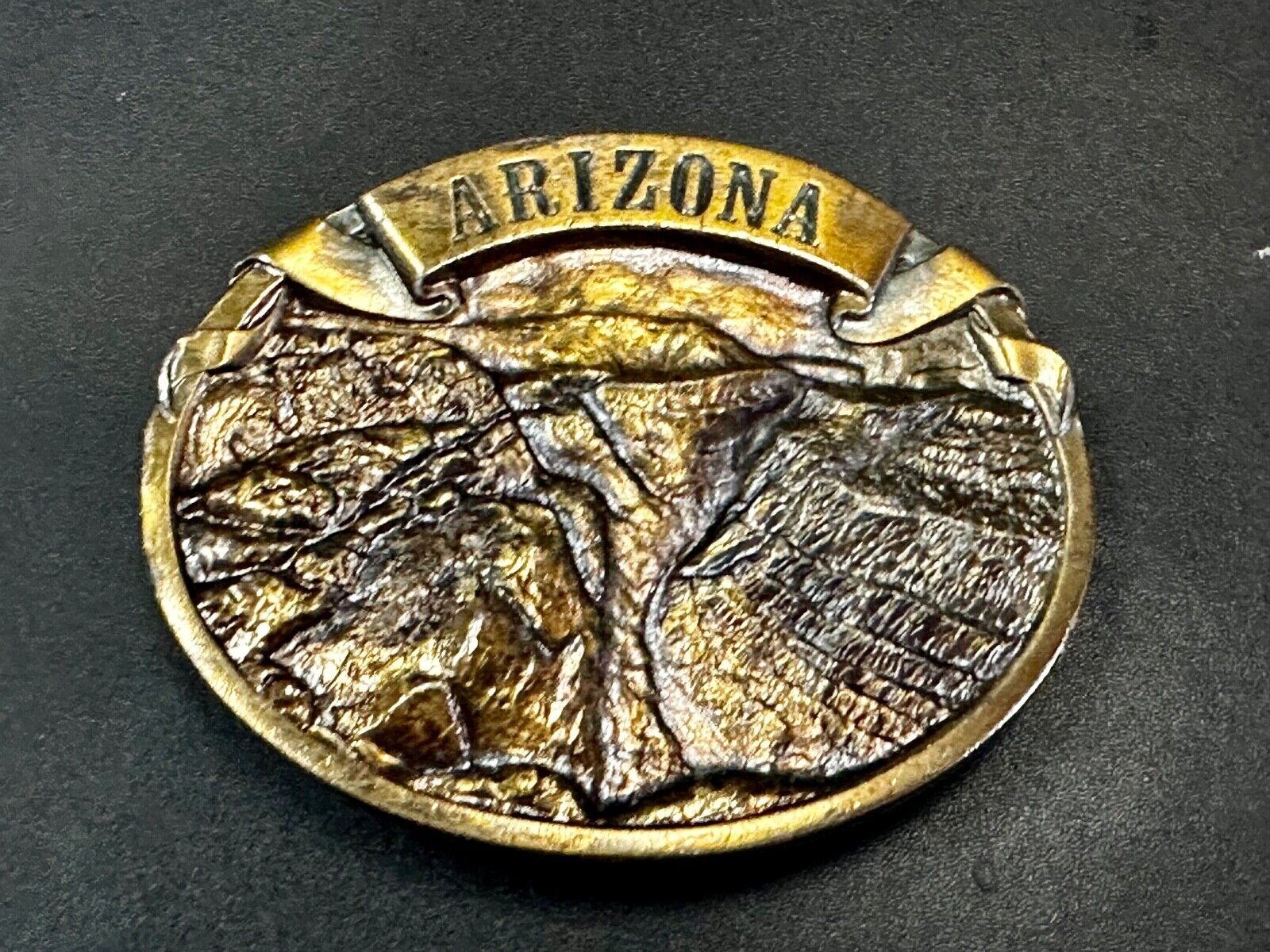 Arizona State - Scenic View of Grand Canyon Belt Buckle by Arroyo Grande M-25