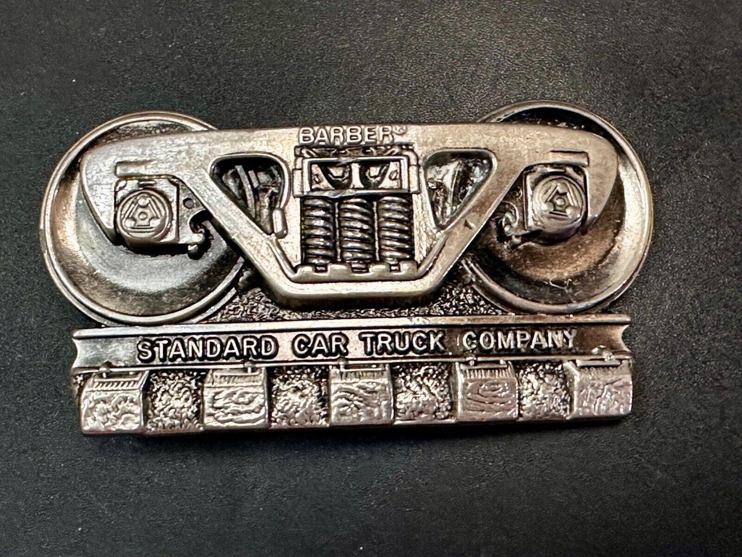 BARBER Standard Car Truck Freight Transport Company Rail Road Train Belt Buckle