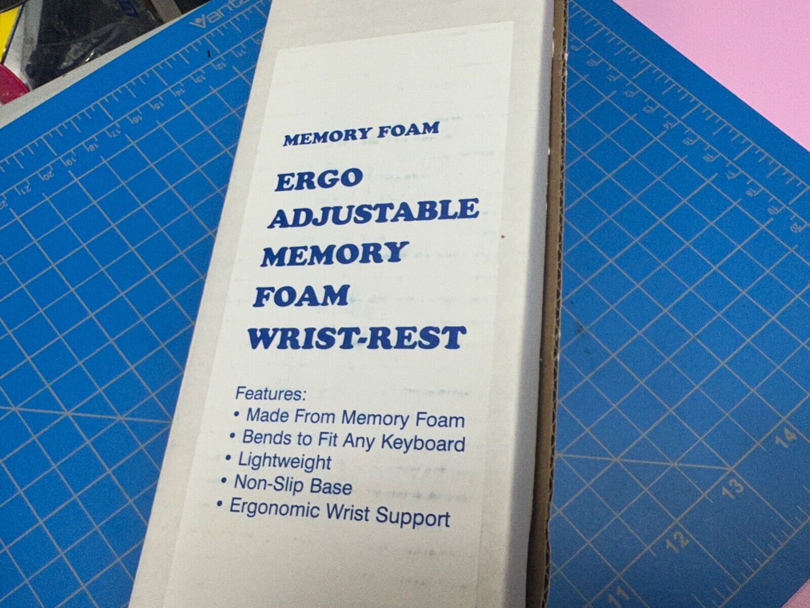 Adjustable Memory foam wrist-rest Keyboard Wrist Rest & Support of Comfort Ergo