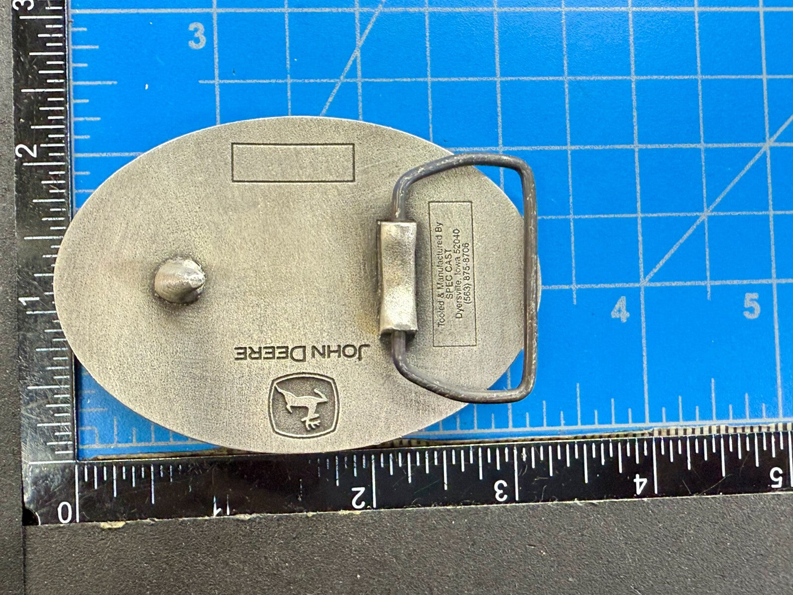Vintage John Deere Des Moines Iowa Works 2007 Farm Tractors Belt Buckle