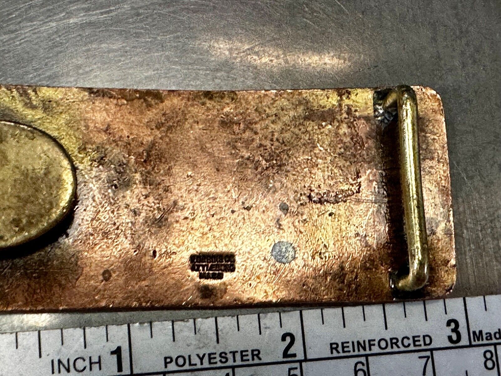 Ames School University Antique Robbins Co Attleboro Mass Belt Buckle