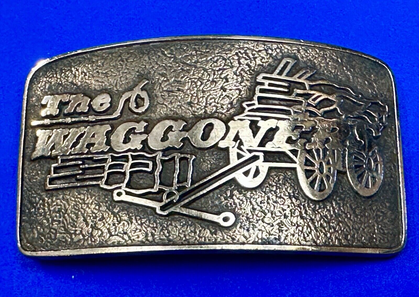 The Waggoners Vintage Trucking company advertising solid bronze belt buckle