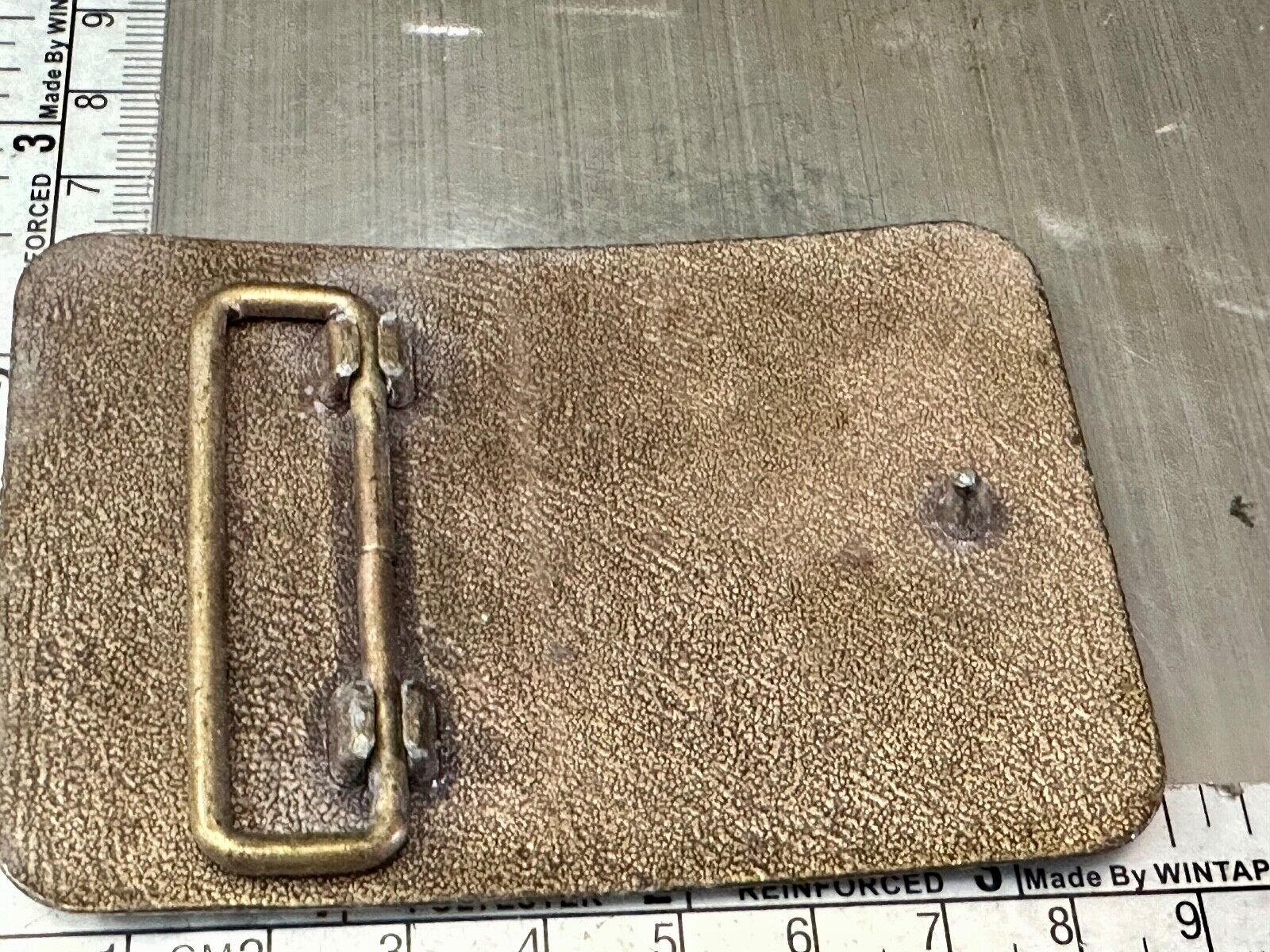 Vintage Arizona Downs Jockeys on Horses Racetrack vtg.  Brass Tone Belt Buckle