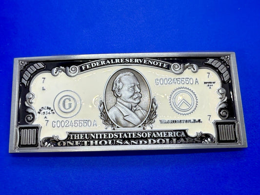 Thousand Dollar Bill New LARGE Novelty Belt Buckle