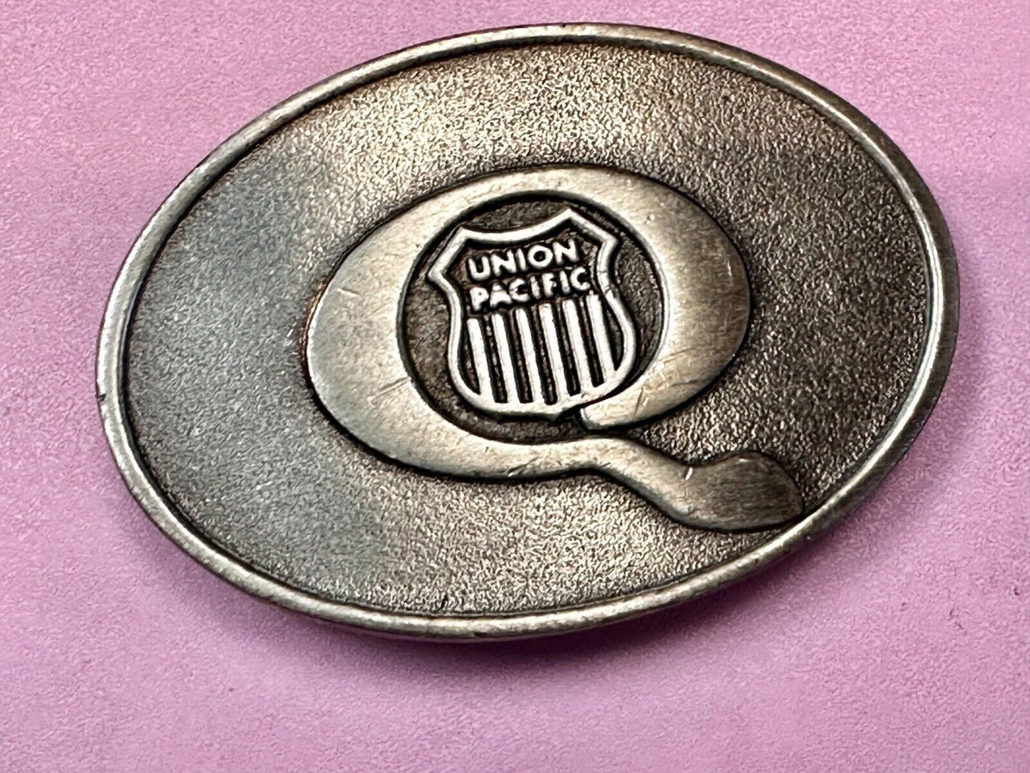 UNION PACIFIC Trains Railroad Transportation Company Train Collector Belt Buckle
