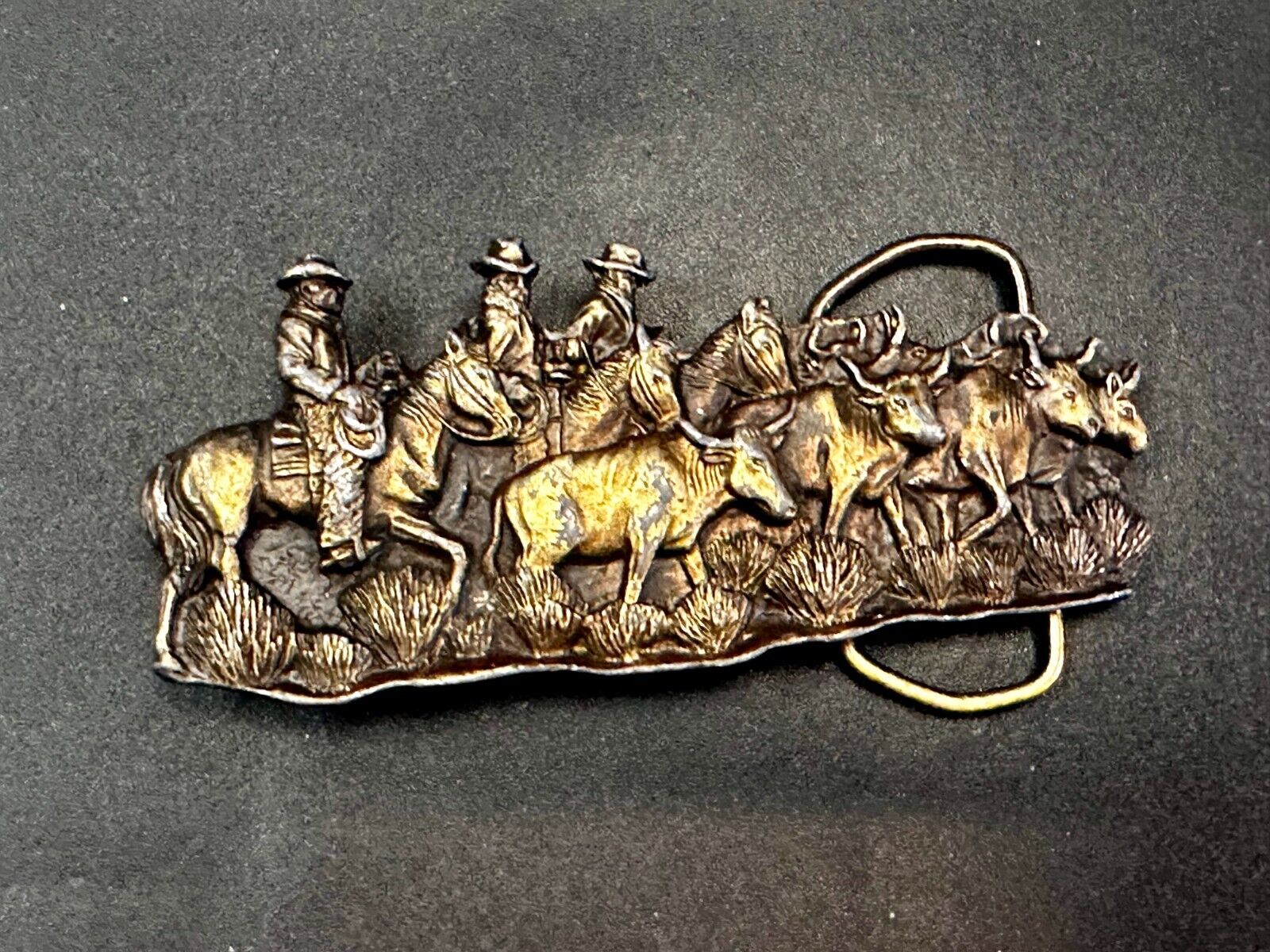 The Caddle Drive - Rodeo Cowboys Ranchers Day at Work Bergamot Belt Buckle