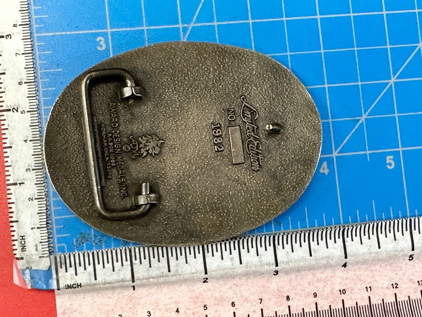Totco Instruments Co  Manufacturing vintage ADM solid brass belt buckle