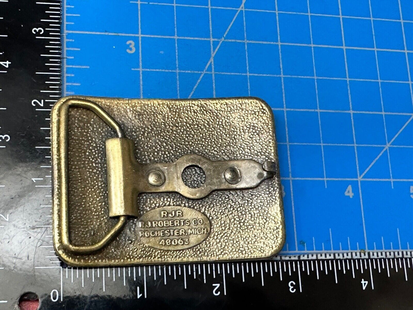 Antique Chevrolet Chevy Car Collectors Belt Buckle by RJR Roberts Co