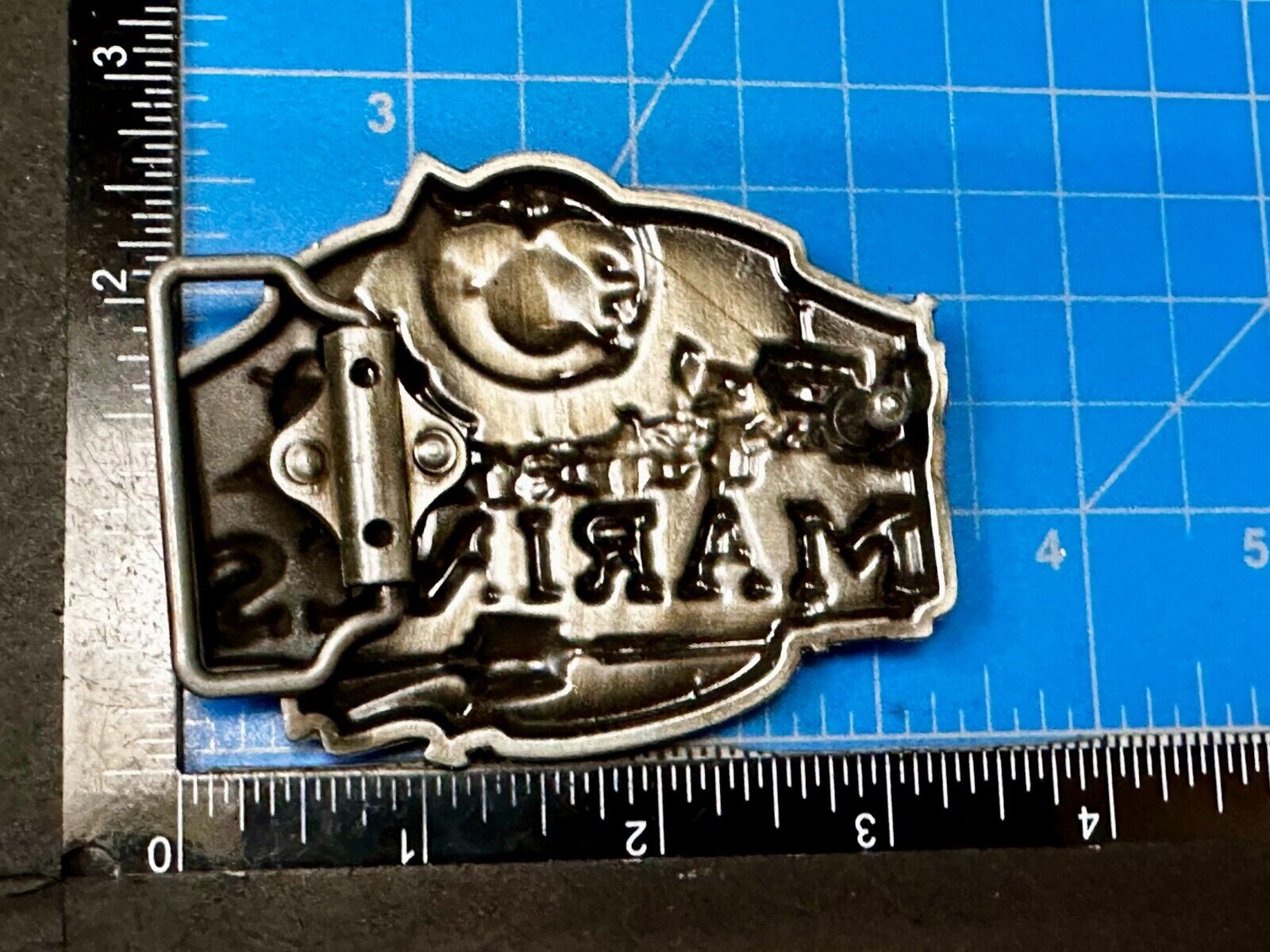 United States Marines Raised Colorful Patriotic Usa American Belt Buckle