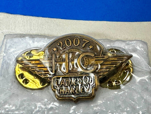 2007 Ladies of Harley Davidson Owners Group HOG Pin for Jacket or Vest