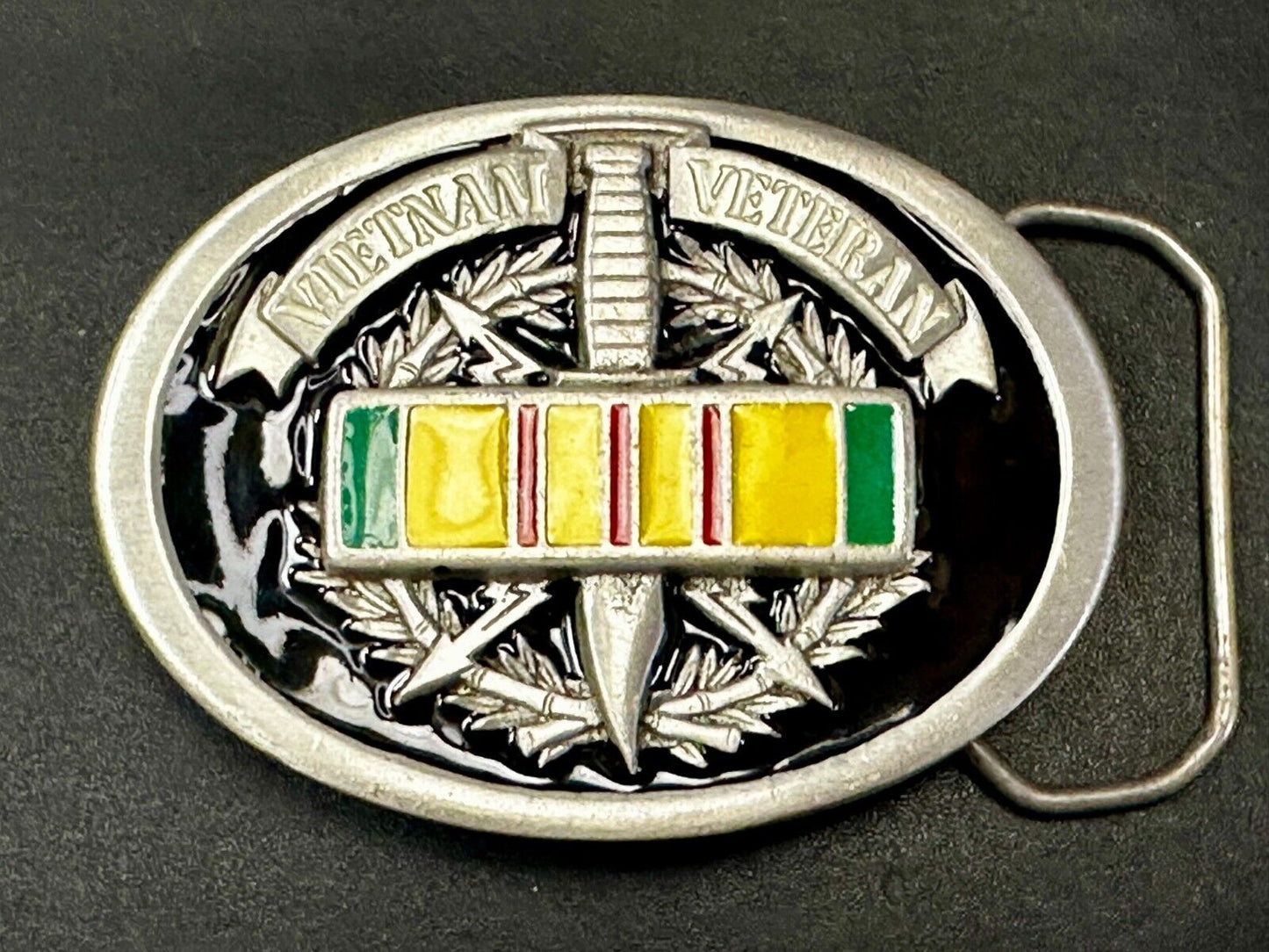 Veteran Vietnam Knife Emblem The Great American Belt Buckle co