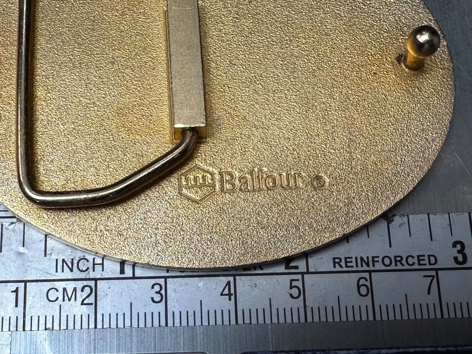 80's Texas  - capitol county mutual - Fire Insurance Company Balfour belt buckle