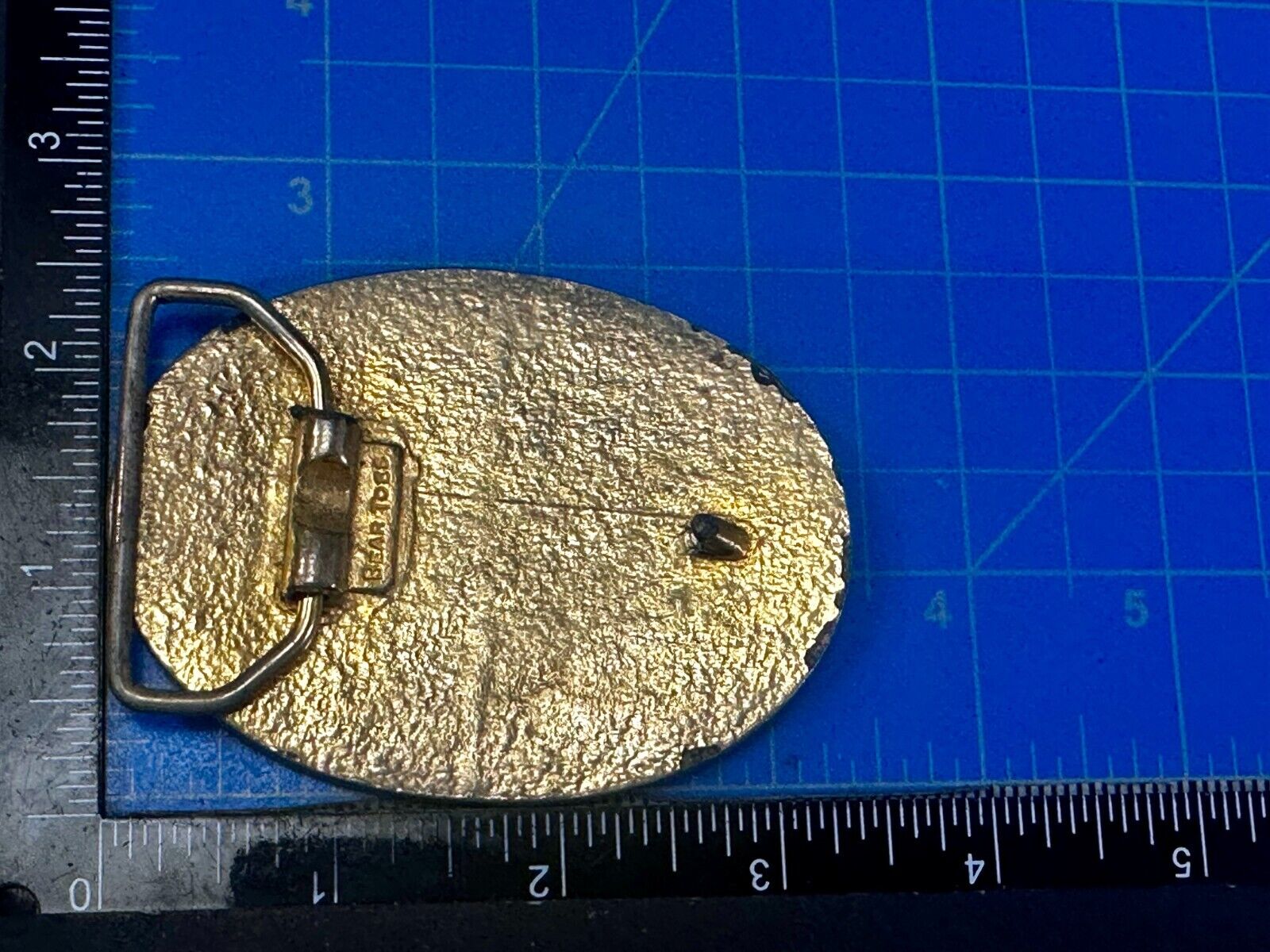 ARIZONA State Map Gold Nugget Panning Themed Metal Vintage Belt Buckle