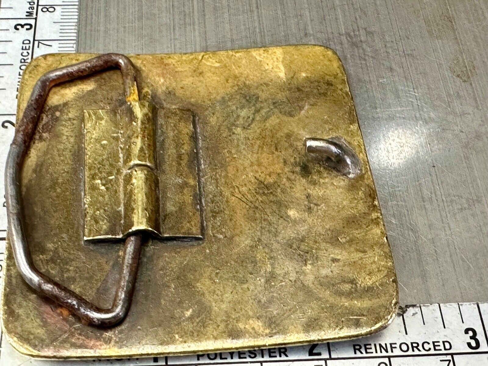 Veritas Geophysical Ltd CGG Alberta Canada vintage adverting belt buckle