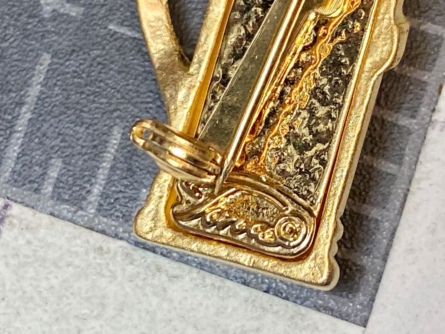  Vintage Golf Clubs Caddy Brooch Pin Ladies Jewelry Signed Tara