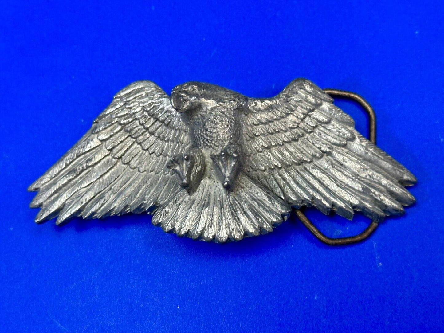 Vintage Figural Eagle Patriotic American USA Great American belt buckle Co