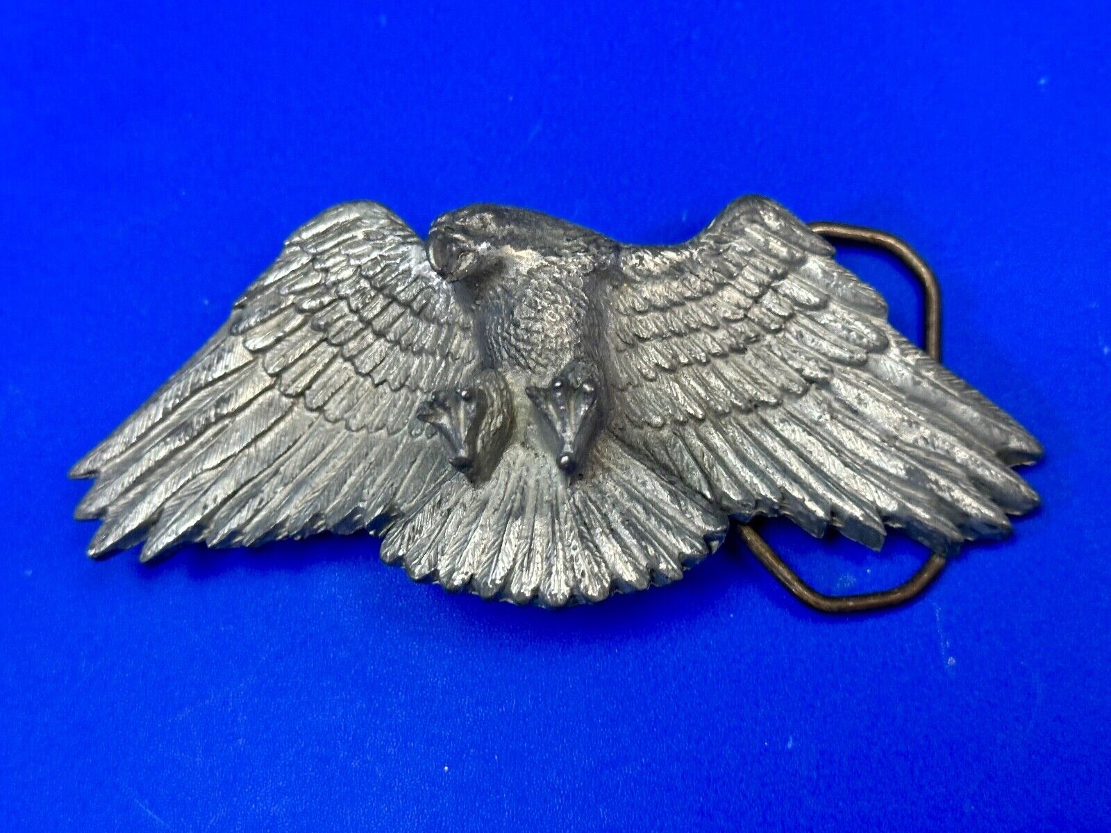 Vintage Figural Eagle Patriotic American USA Great American belt buckle Co