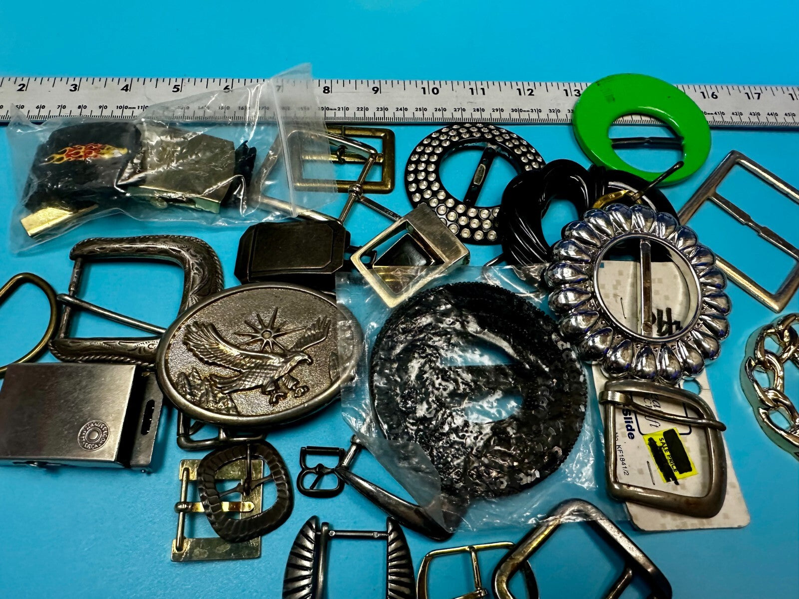 30 Vintage & Modern Belt Buckles -  Lot, Grab Bag - Resale / Gifts! 