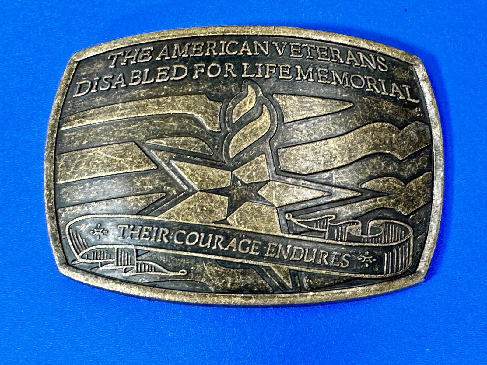  The American Veterans Disabled for Life Memorial Commemorative Belt Buckle