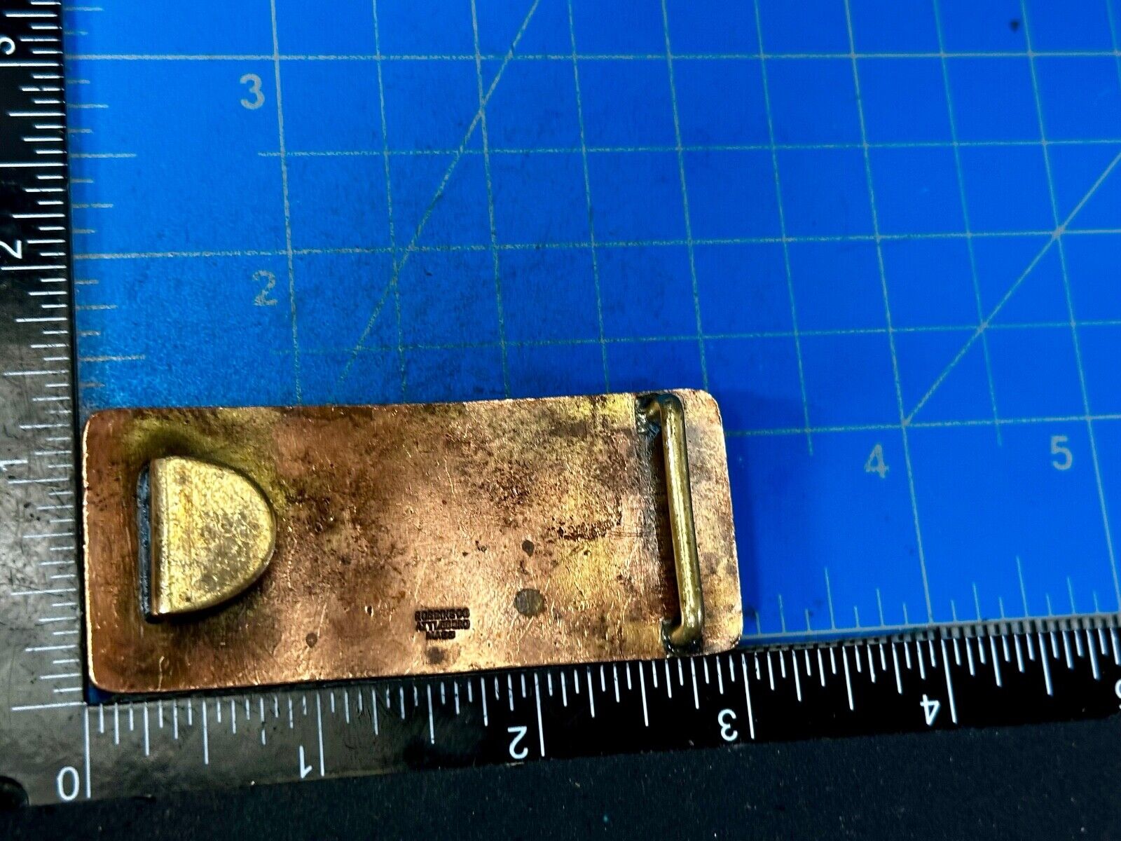 Ames School University Antique Robbins Co Attleboro Mass Belt Buckle