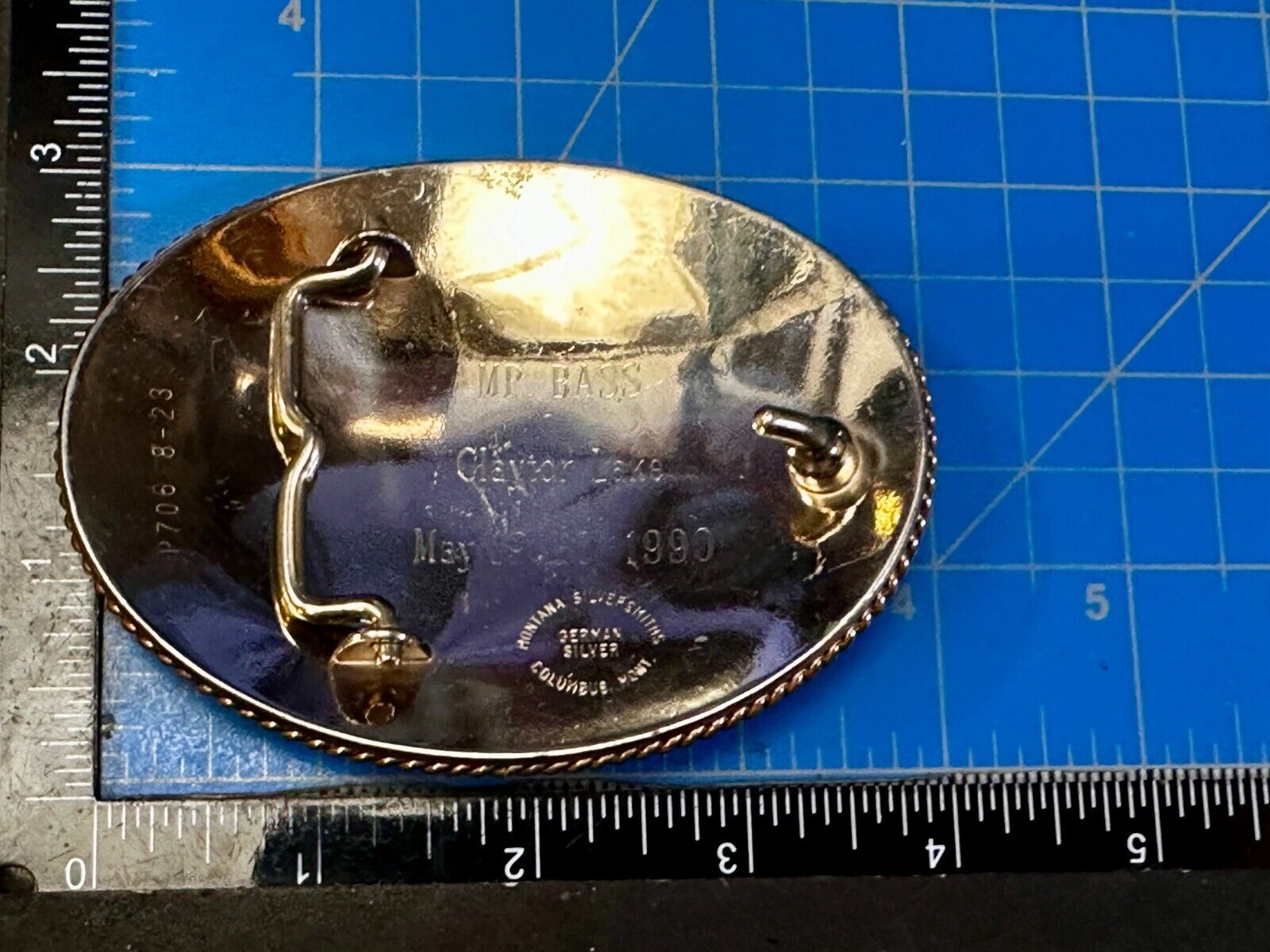VA State Mr. Bass Fishing Clayton Lake Trophy Montana Silversmiths Belt Buckle