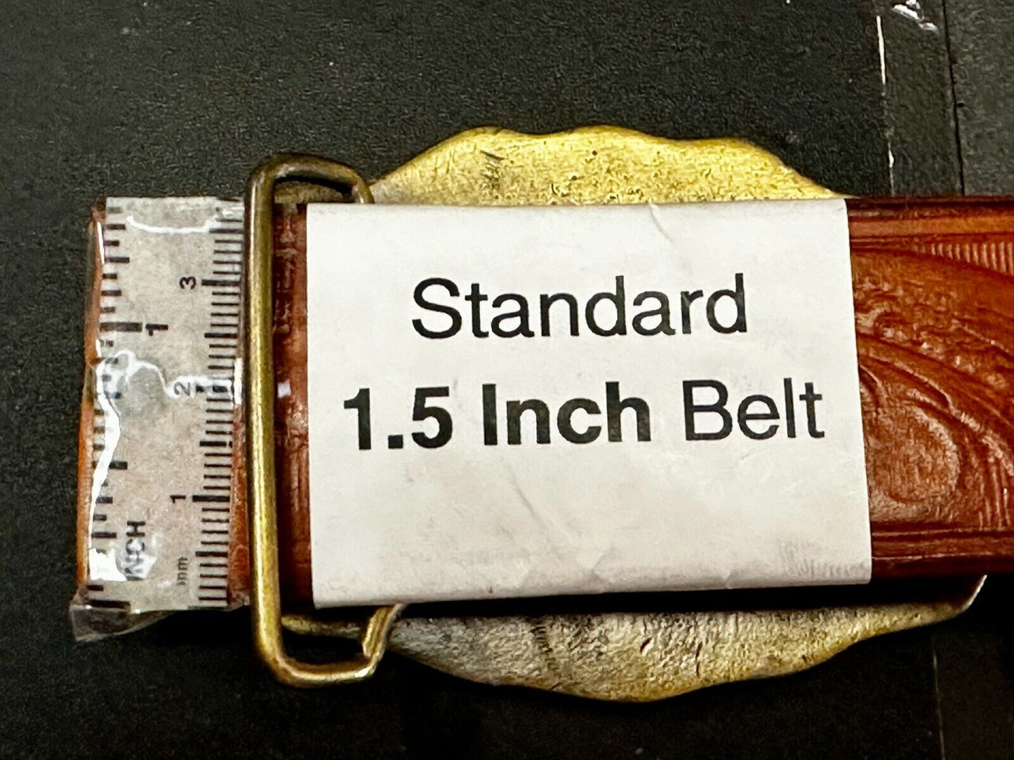 Tony Custom Name Western Framed  Flower Swirl Belt Buckle by ODEN Inc.