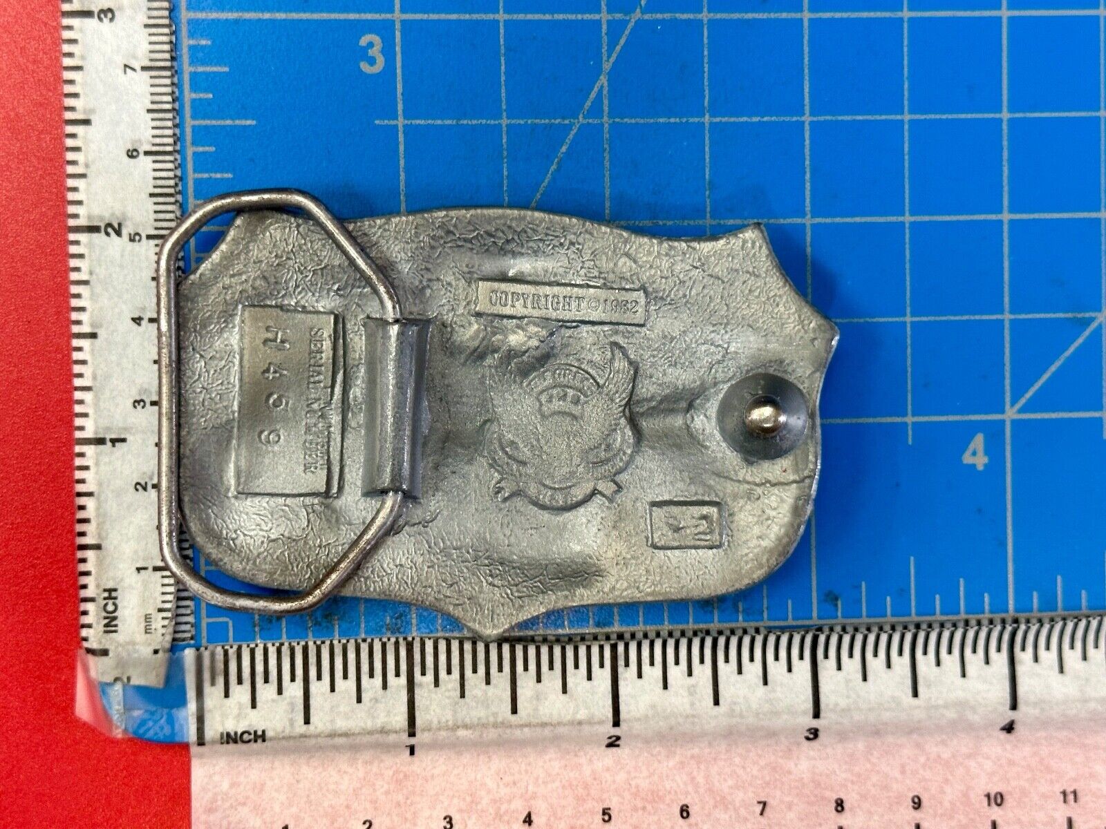 2nd amendment the right to keep and bear arms vintage 1982 belt buckle