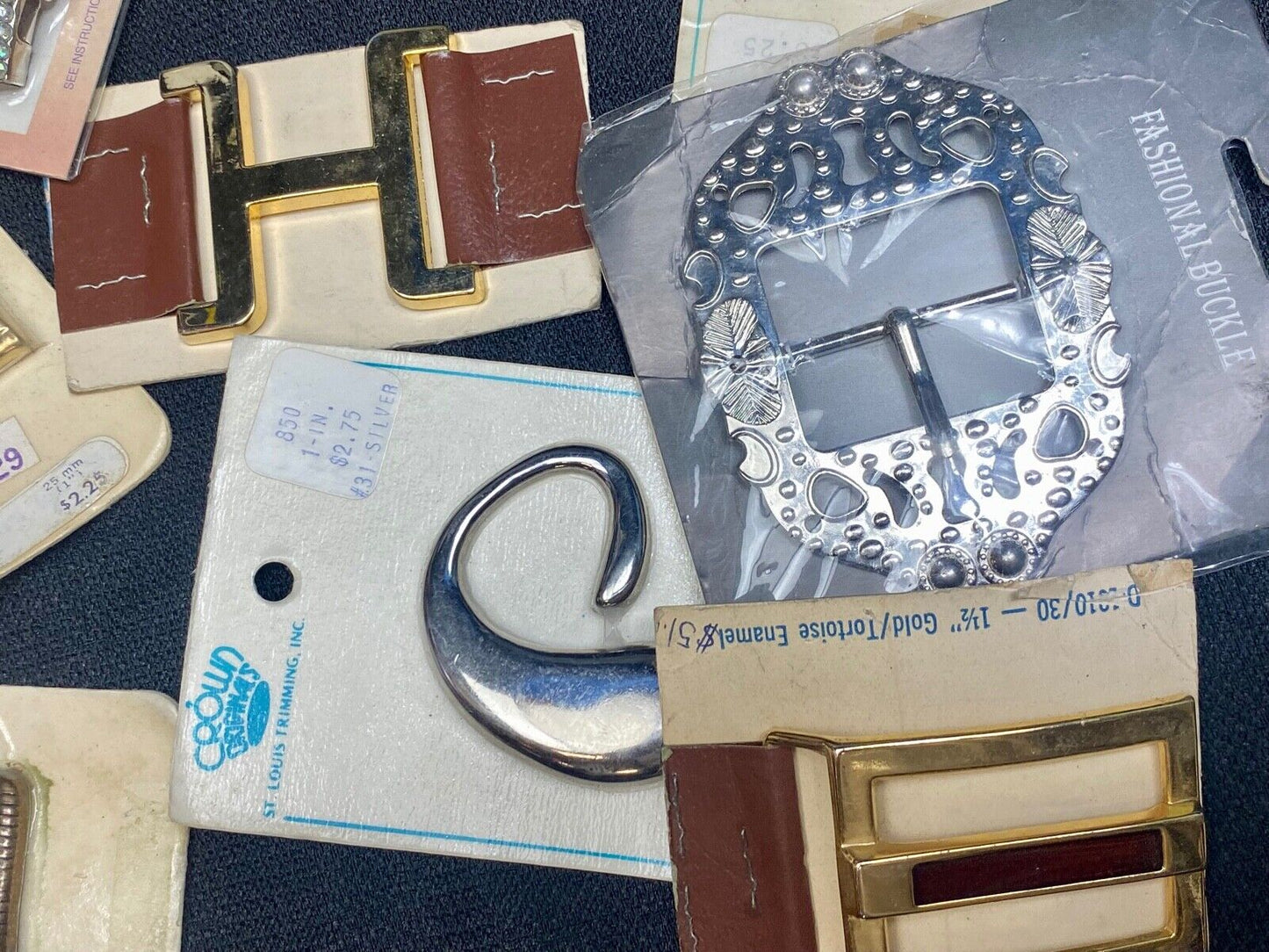 NOS Vintage TO RETRO Belt buckles scarf slides -  Lot, Grab Bag - Resale Gifts!