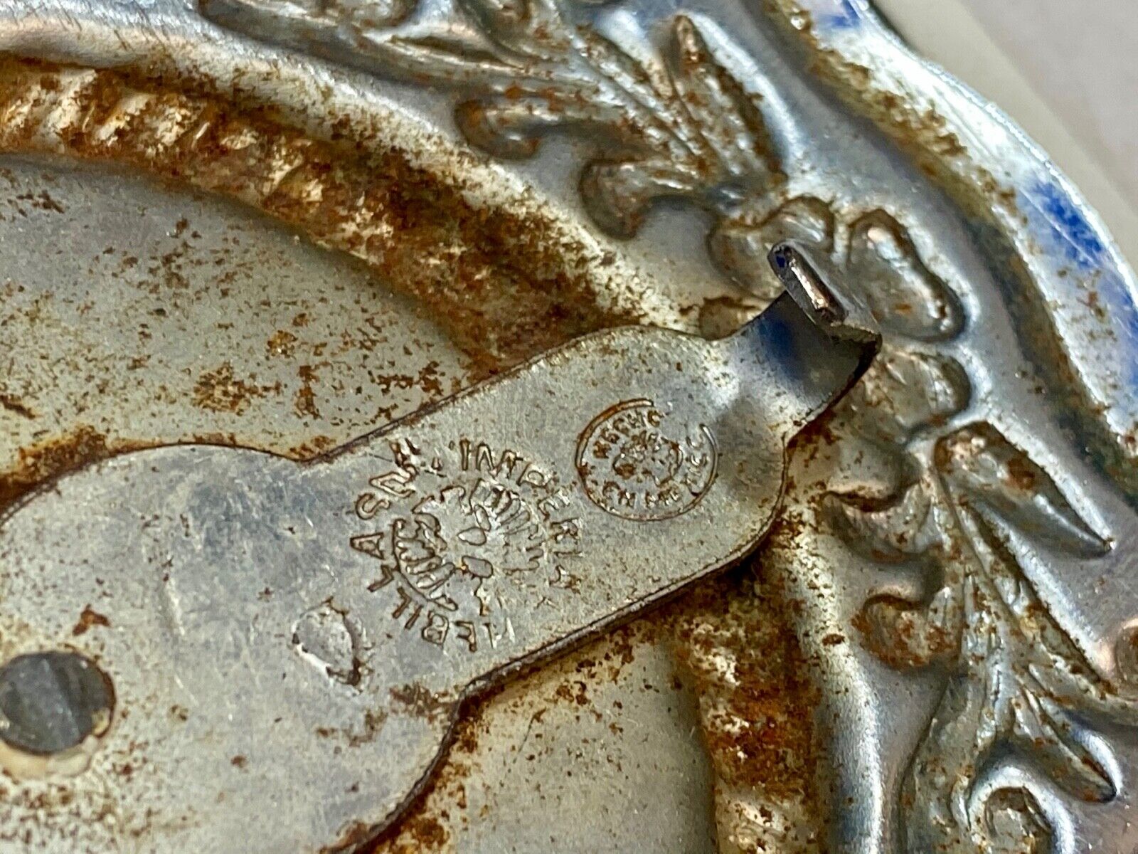United States of America Eagle Scroll Seal belt buckle  - Artisan makers mark! 