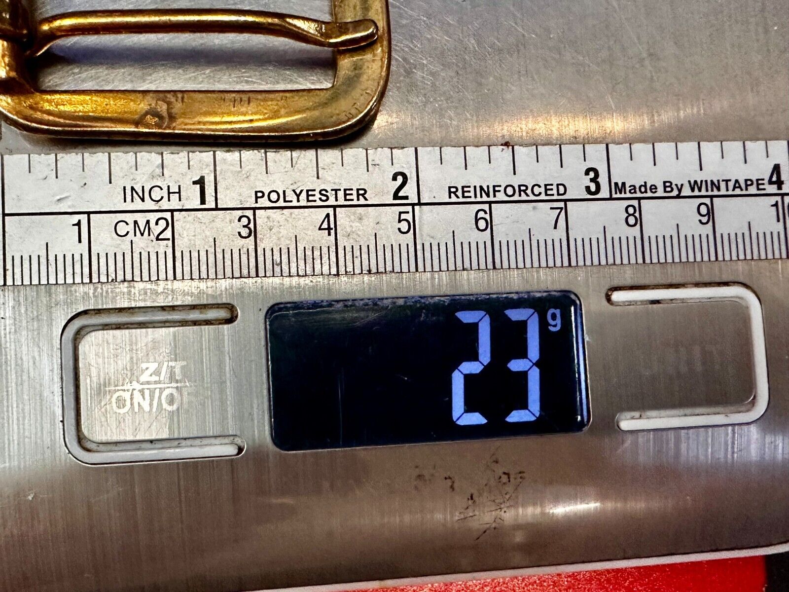 2" Wide Vintage Brass Tone Replacement Belt Buckle