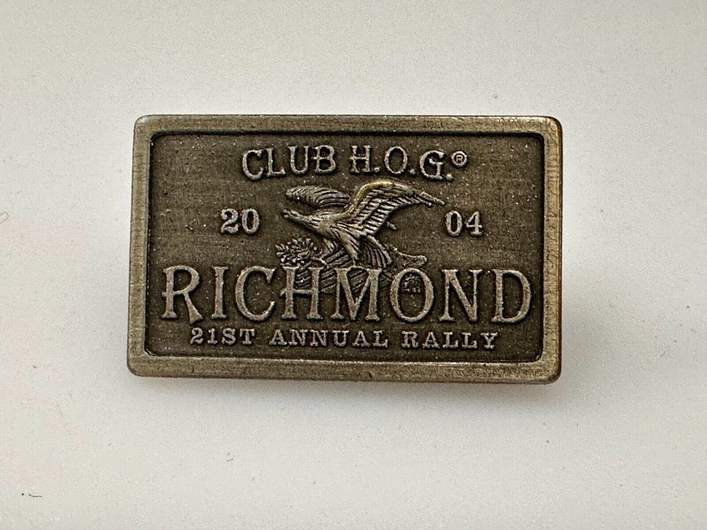 Club Hog 2024 Richmond 21st Annual Rally Harley Davidson Jacket Vest Pin