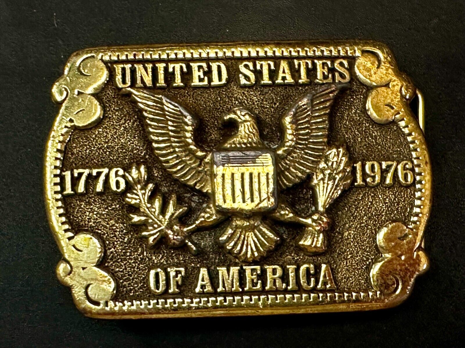 United States of America Patriots Eagle Shield Emblem Vintage Adezy Belt Buckle