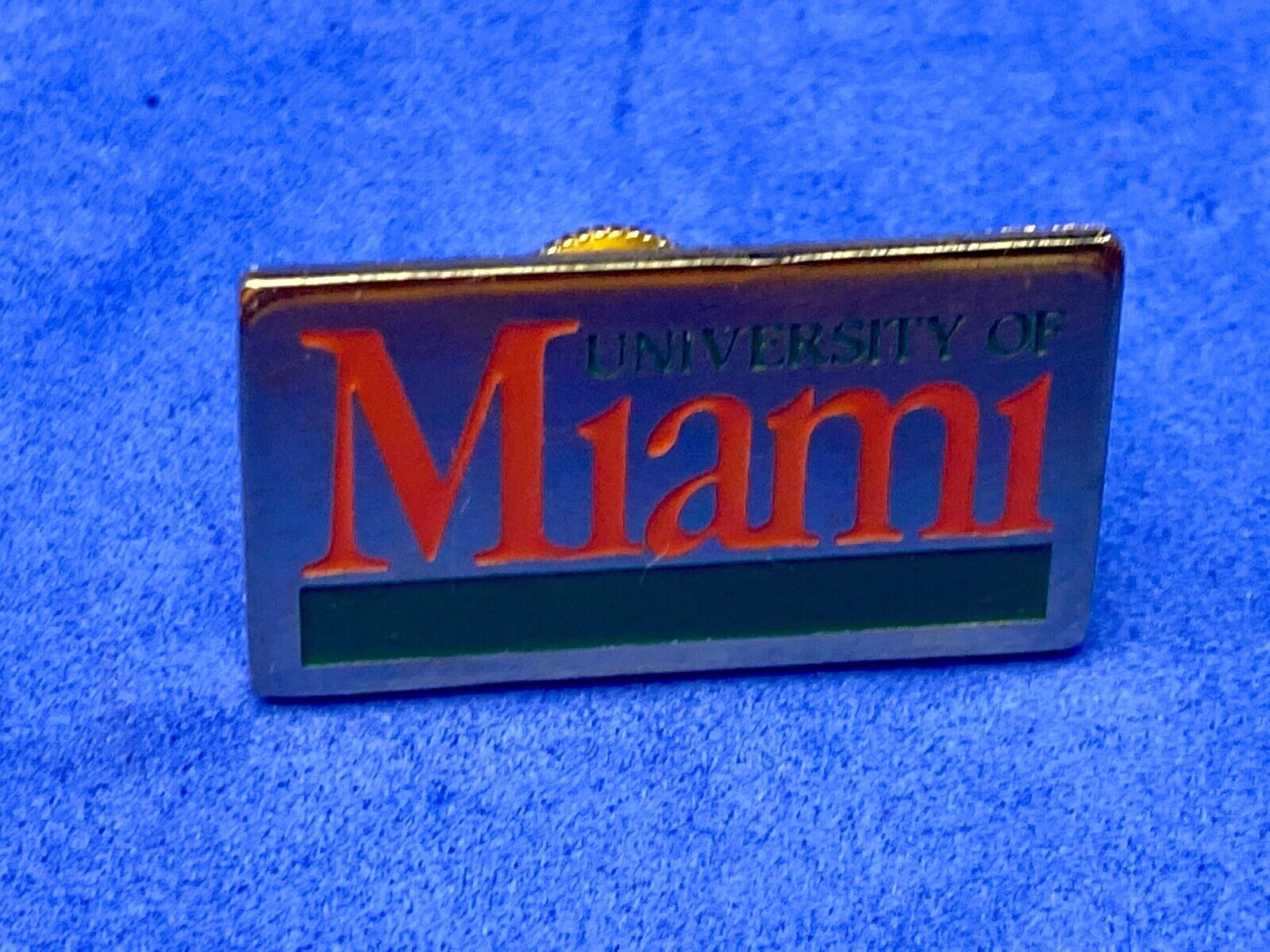 University of Miami Logo Tie Tack or Lapel Pin Imprinted San Diego CA
