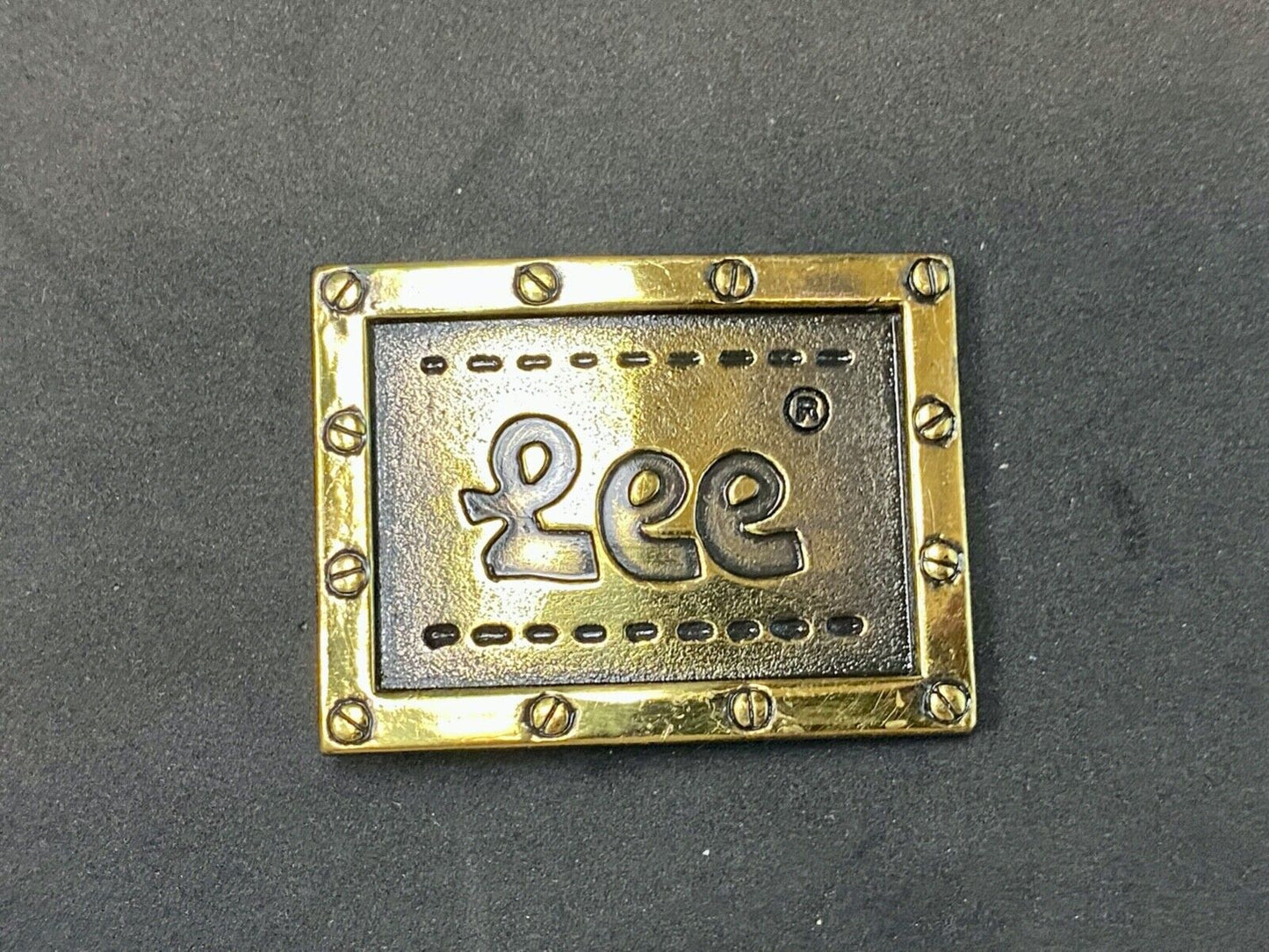 Vintage Lee Brand Nyc Lee Jeans Company Belt Buckle  Screw Studded