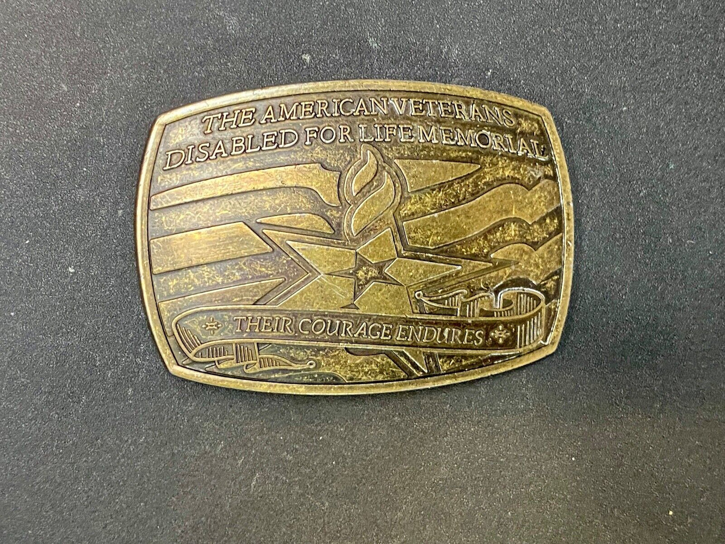 American Veterans Disabled For Life Memorial Commemorative Belt Buckle